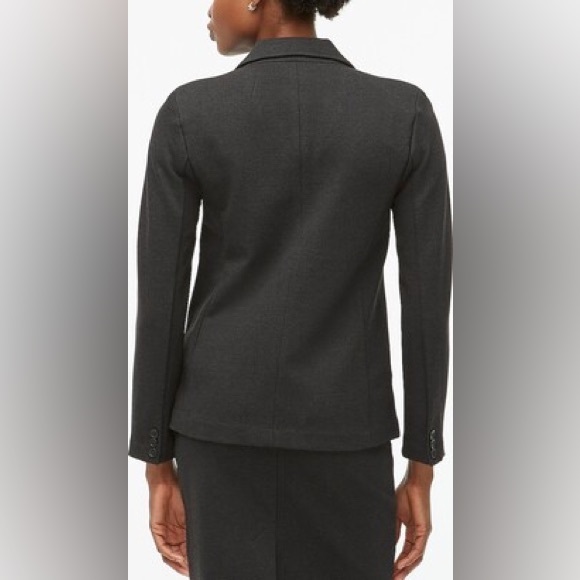J. Crew Ponte Work Blazer in Charcoal - Picture 4 of 11